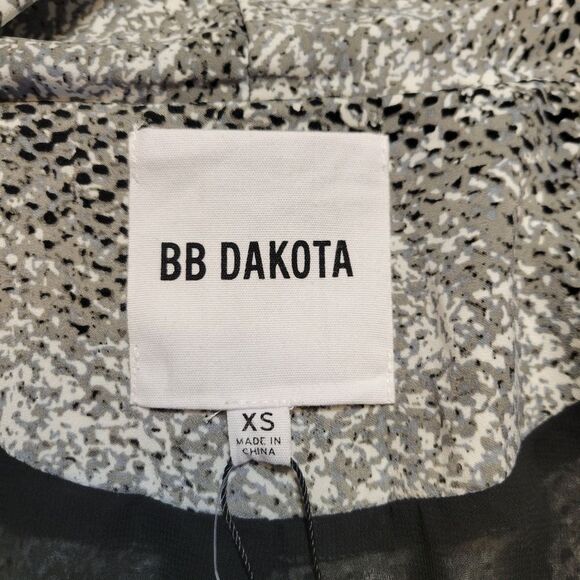 BB Dakota Anthropologie Jacket Duster Womens Gray Serpentine Snake Print NEW - Picture 8 of 12